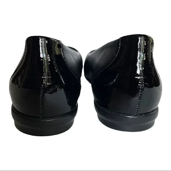 New SAS Scenic Ballet Flat Black Patent Leather Loafer Arch Support Women 8.5 - Picture 3 of 10